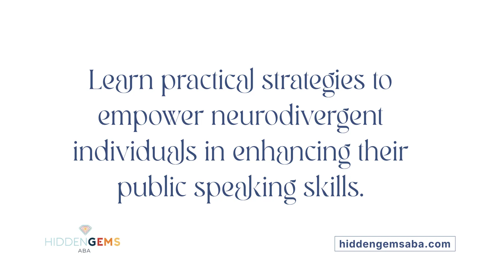 Learn practical strategies to empower neurodivergent individuals in enhancing their public speaking skills.