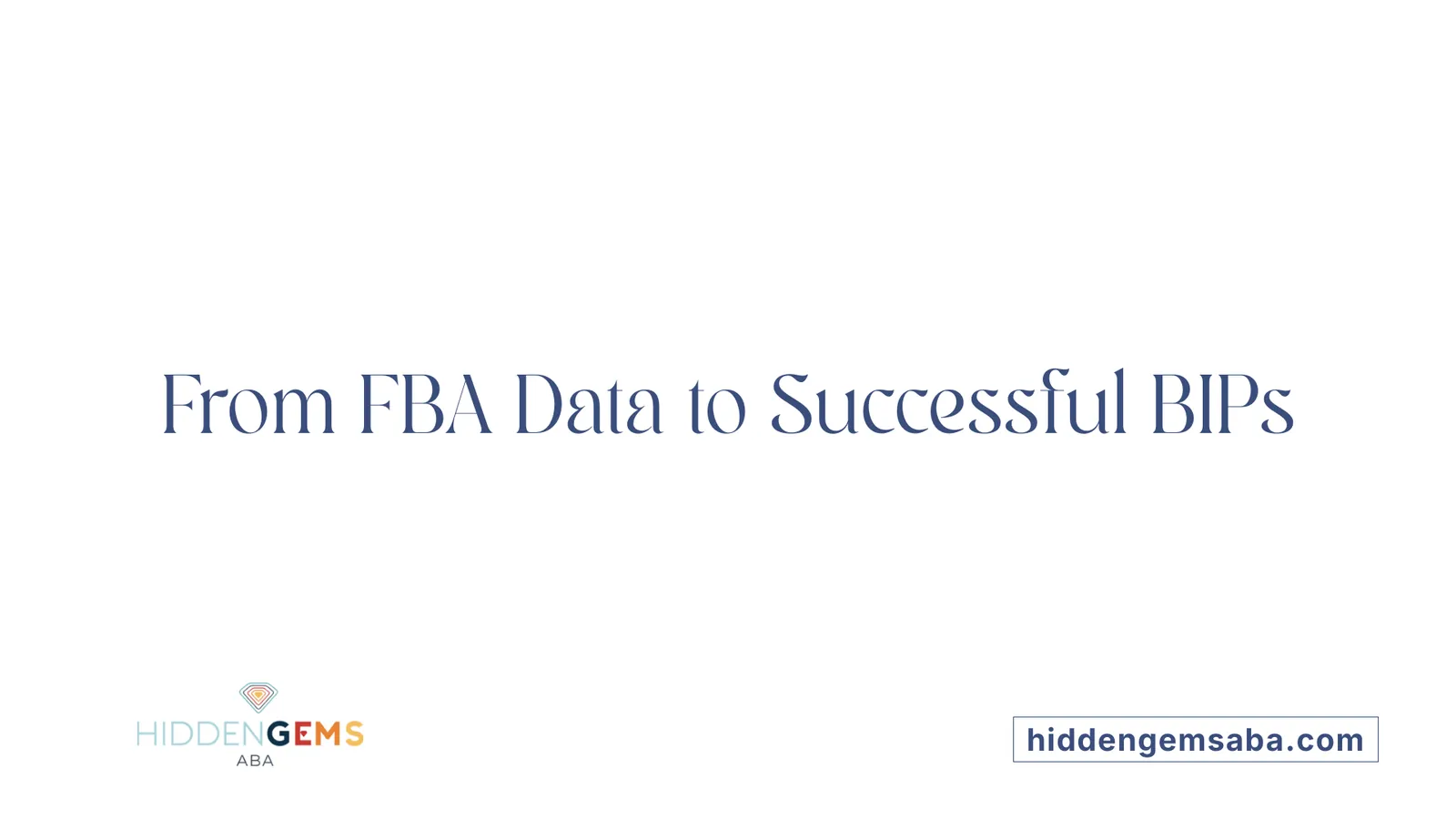 From FBA Data to Successful BIPs