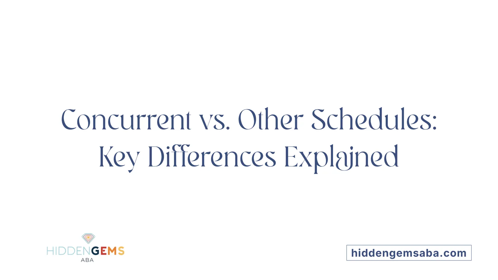 Concurrent vs. Other Schedules: Key Differences Explained