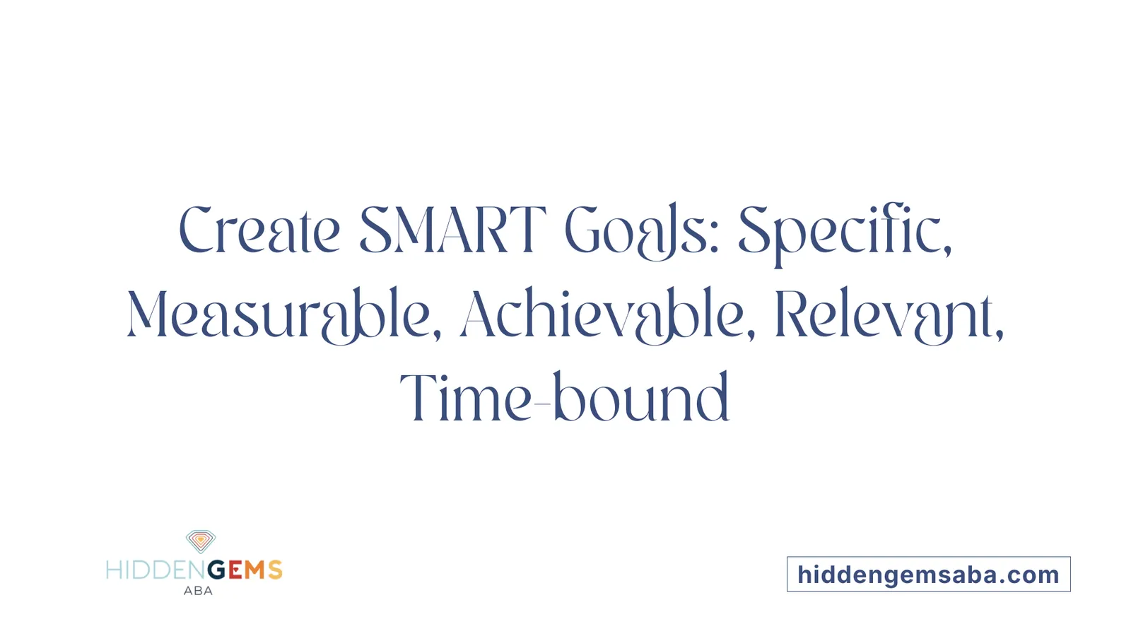 Create SMART Goals: Specific, Measurable, Achievable, Relevant, Time-bound